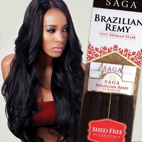 Saga Brazilian Remy 100% Human Hair Yaky 12"